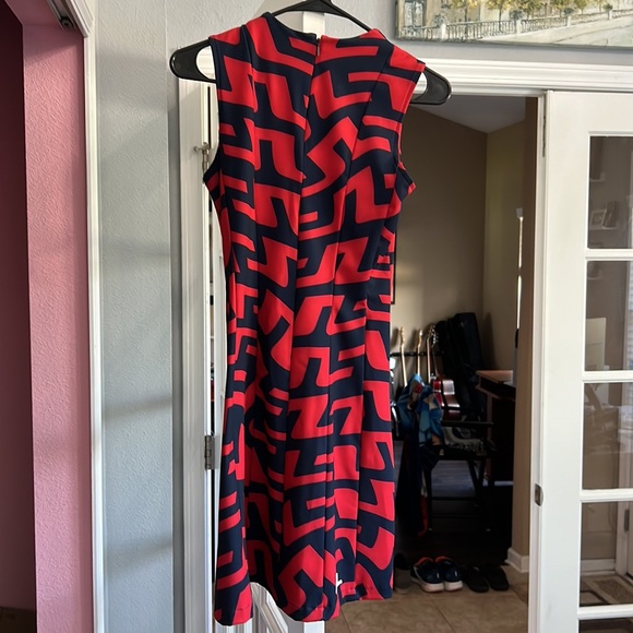 J. Lindeberg red and navy patterned Jasmin athletic dress - NWT - Picture 4 of 6